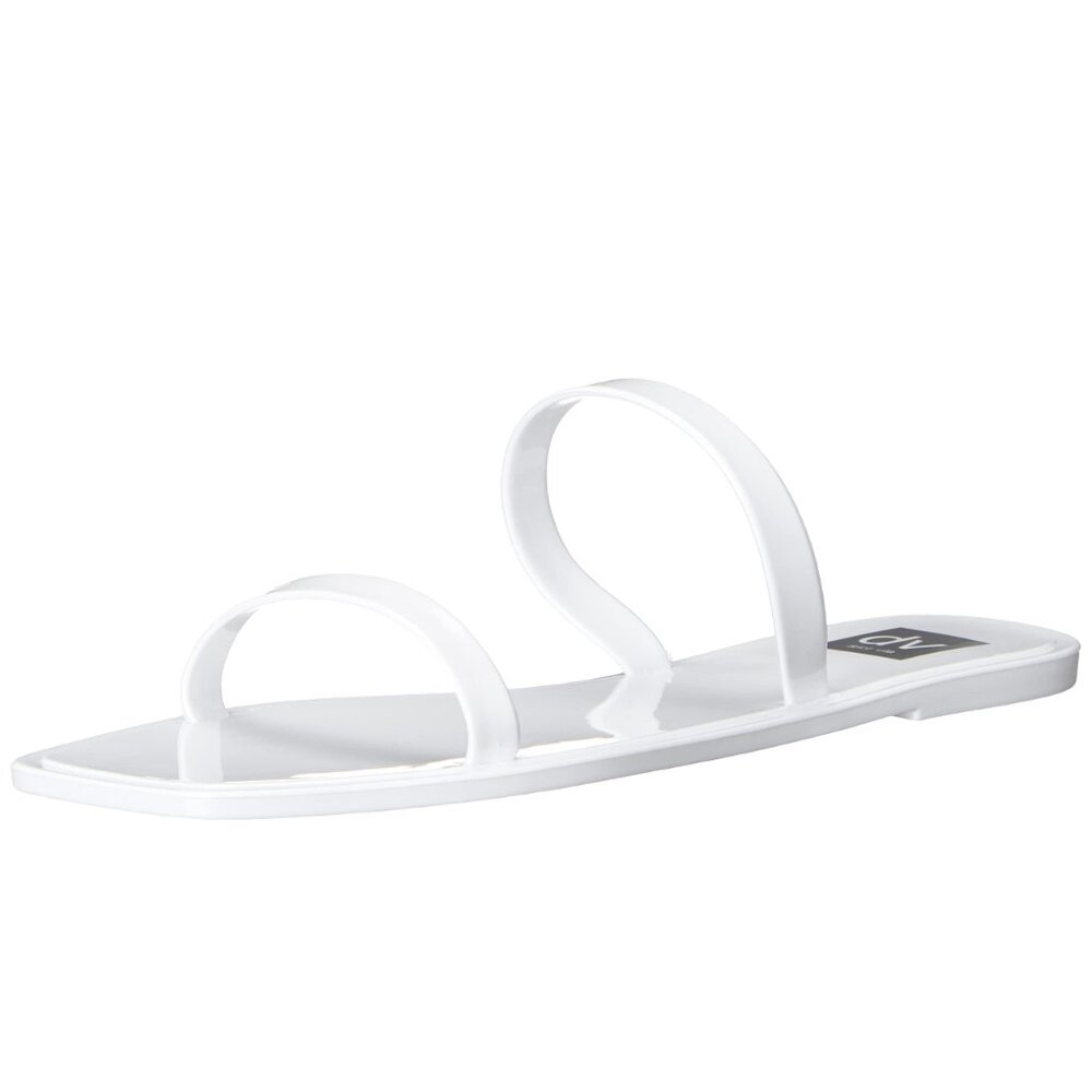 NWT DV by Dolce Vita White Sunshine Strappy Jelly Slide Sandal
